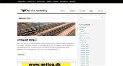Desktop Screenshot of danskmodeltog.dk
