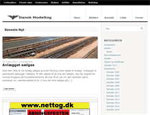 Tablet Screenshot of danskmodeltog.dk